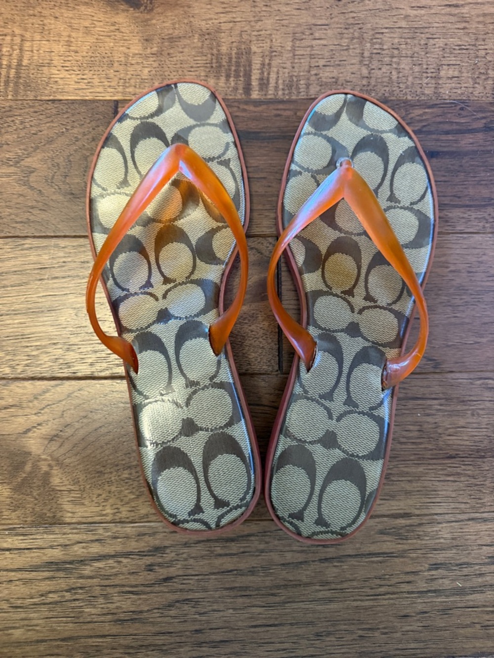 Coach Carin kitten puffy jelly flip flop sandals 7.5 vintage y2k